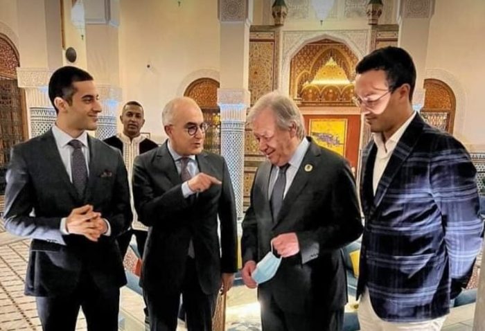 el Secretario General de la ONU, António Guterres, está pasando sus vacaciones en Marruecos este verano