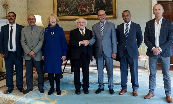 El presidente de Irlanda se reúne con el líder saharaui y reafirma el apoyo de su país a la autodeterminación del pueblo saharaui.