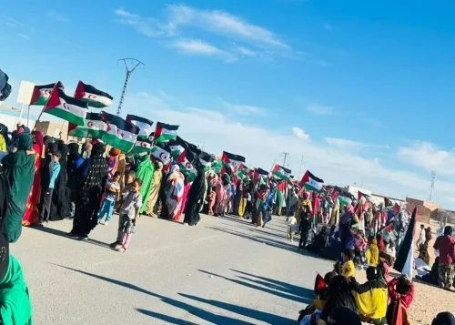 Miles de saharauis protestan en el Sáhara Occidental, rechazando la propuesta de autonomía marroquí y exigiendo autodeterminación.